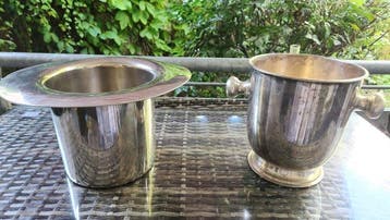 Champagne koeler (2) - Verzilverd