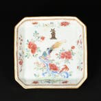 Dienblad - Wapenbord in Famille Rose-stijl met decor van, Antiek en Kunst