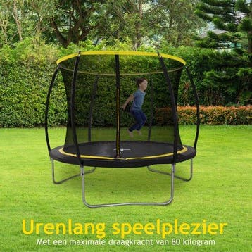 2dekans | Dunlop Trampoline met Veiligheidsnet - 80 KG -, Kinderen en Baby's, Speelgoed | Buiten | Trampolines, Ophalen of Verzenden