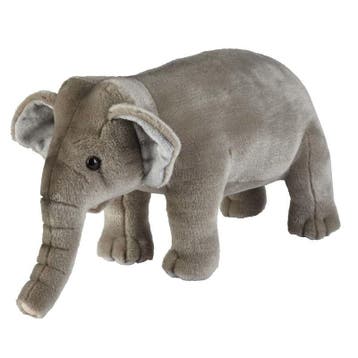 Ravensden olifant knuffel - pluche - grijs - 28 cm, Verzenden, Nieuw