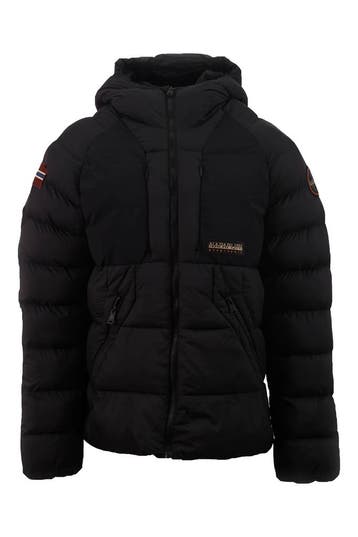 Napapijri Winterjas in maat L Zwart, Verzenden, Gedragen, Zwart, Napapijri