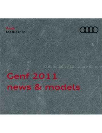 2011 AUDI GENÈVE PERSMAP DUITS, Boeken, Nieuw, Audi, Author