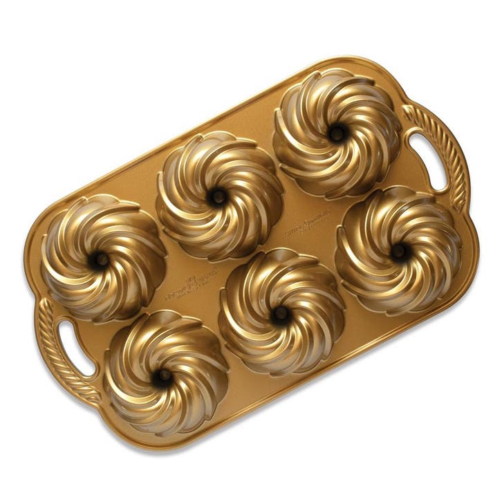 Nordic Ware Swirl Mini Tulband Bakvorm**, Hobby en Vrije tijd, Taarten en Cupcakes maken, Nieuw, Verzenden