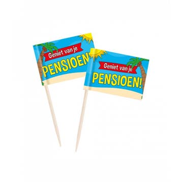 Pensioen Cocktailprikkers, Verzenden, Nieuw, Feestartikel