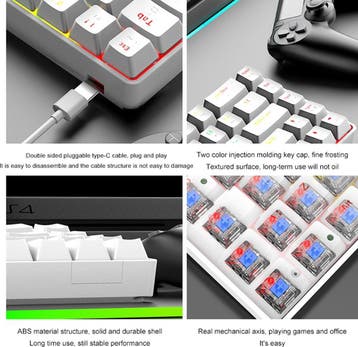2dekans | ZIYOU LANG T8 RGB Mechanisch 68Keys gaming, Computers en Software, Toetsenborden, Ophalen of Verzenden, Zo goed als nieuw