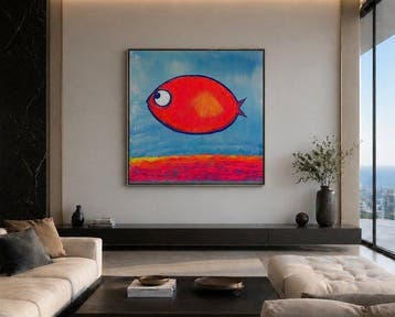 Denis Kuvayev (1971) - Golden Fish on Golden Bottom - XL