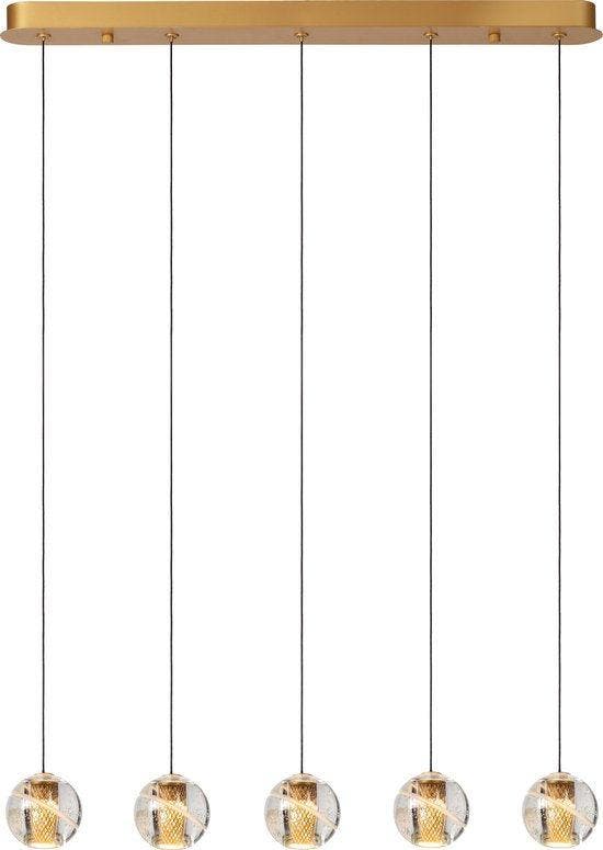 2dekans | Lucide Dilenko hanglamp LED - dimbaar - 5x3,5W, Huis en Inrichting, Lampen | Hanglampen, Zo goed als nieuw, Ophalen of Verzenden