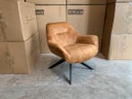 Veiling - Fauteuil Las - Velours - Velvet - Cognac - Goud, Nieuw