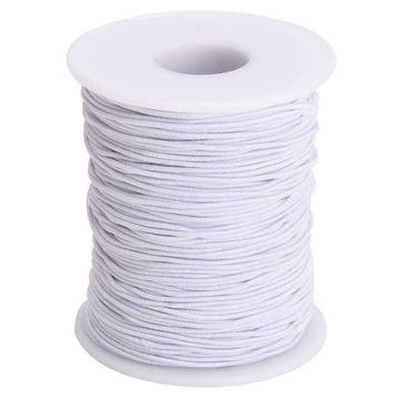 250 meter Elastisch Touw - 3 mm - Spandex (soft) - WIT - ela, Ophalen of Verzenden, Nieuw