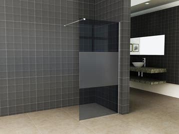 Slim glasplaat ged.mat rookglas 900x2000 8mm nano, Verzenden, Nieuw