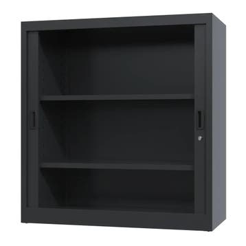 Nieuwe roldeurkast - 135x100x45cm - archiefkast - zwart, Huis en Inrichting, Kasten | Roldeurkasten en Archiefkasten, 100 tot 150 cm