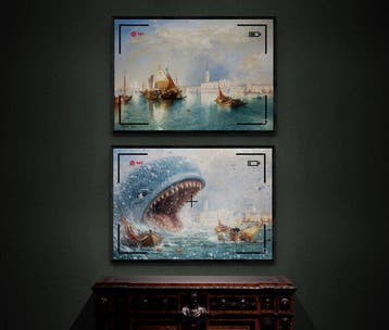 Teejo (1992) - Whale in Venice - Lot deux toiles collector