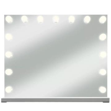 Soulima LED cosmeticaspiegel 58x46 cm met 15 lampen en in..., Ophalen of Verzenden, Nieuw