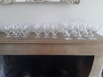 Drinkset (27) - Glas - Belgisch ca 1940