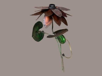 Wandkandelaar - lotus - Koper - Lotuslamp