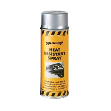 Hittebestendige lak 650°C zilver spuitbus 400 ml - Chamäle, Verzenden, Nieuw
