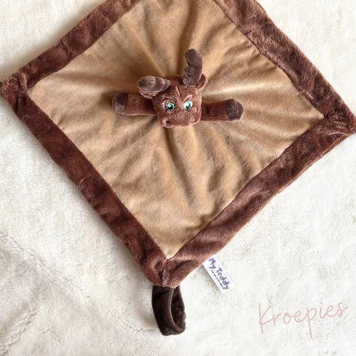 My Teddy speendoek knuffeldoek eland | Rendier, Kinderen en Baby's, Speelgoed | Knuffels en Pluche, Verzenden