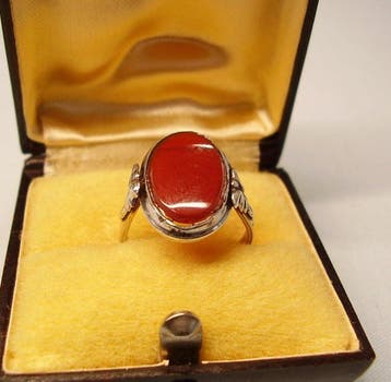 Zonder minimumprijs - Ring Zilver - 2.30ct. tw. Carneool -, Nieuw