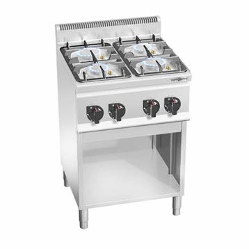 GGM Gastro | Gasfornuis - LORENZO 600 - 600x600mm - 19,0 kW, Verzenden