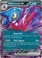 Toxicroak EX 131/198 Scarlet&Violet, Ophalen of Verzenden, Nieuw, Losse kaart, Foil