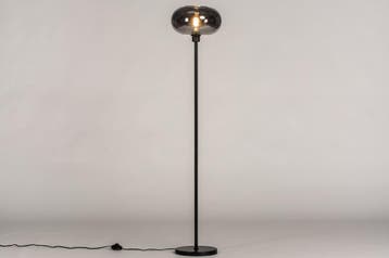 Rietveld Vloerlampen - Zwart, Grijs - Glas, Metaal, Verzenden, Nieuw