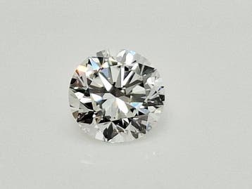 1 pcs Diamant (Natuurlijk) - 0.70 ct - Rond - D (kleurloos), Nieuw