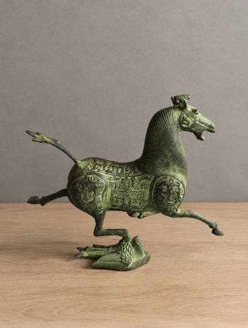 Beeld, “Vliegend paard van Gansu” - 18 cm - Brons