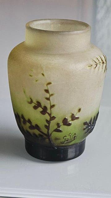 Emile Gallé - Vaas - Glas - Art Nouveau