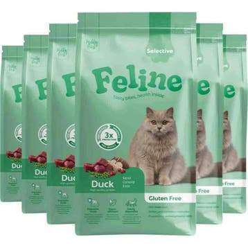 6x HobbyFirst Feline Kattenvoer Droog Sensitive Selective..., Verzenden, Kat