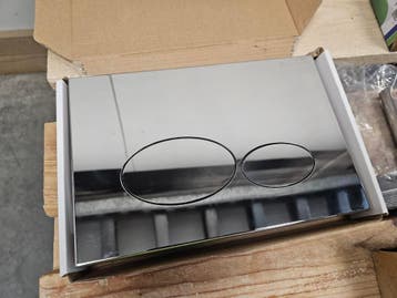 Wiesbaden x32 metal drukplaat voor oa UP320 en UP720, Ophalen of Verzenden, Nieuw, Chroom, Bad