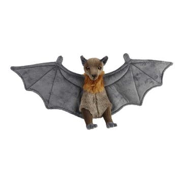 Pluche vleermuis knuffel - grijs - 36 cm - dierenknuffel, Verzenden, Nieuw