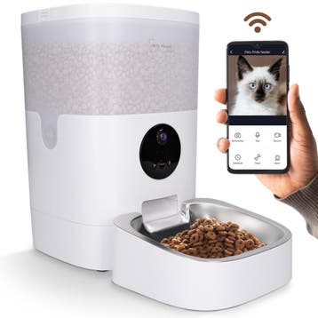 Voerautomaat PRO met full HD camera – enkele kom – wit, Verzenden, Nieuw