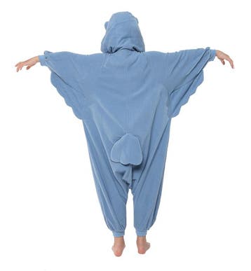 KIMU® Onesie Blauwe Uil Pak S-M of 158-164 Uilenpak Kostuum, Kleding | Dames, Carnaval, Nieuw, Ophalen of Verzenden, Kleding
