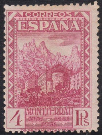 Spanje 1931 - Negende eeuwfeest van de stichting van het, Gestempeld