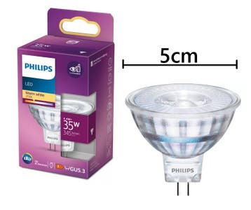 Philips LED MR16 4.4W/827 36º GU5.3 345lm Niet-Dimbaar Ø5c, Ophalen of Verzenden, Nieuw