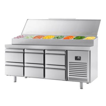 GGM Gastro | Saladette - 1960x600mm - 6 lades - voor 11x GN, Verzenden, Nieuw in verpakking