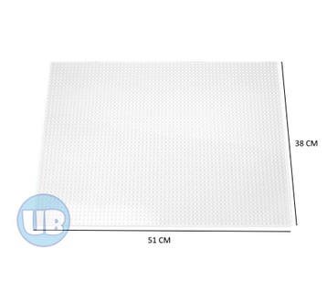 Classic XL bouwplaat wit - 51 x 38 cm, Verzenden, Nieuw