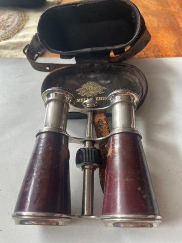 Observation binoculars - Jumelle Edison Stara lornetka