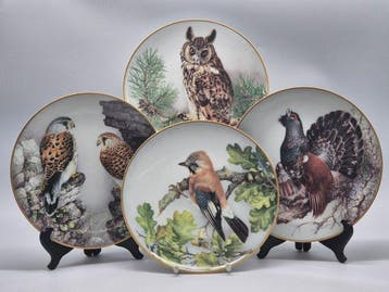 Franklin Porzellan – Vogelmotiv-Zierteller – Limoges