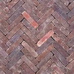 Gebakken waaltjes Rivaton paars-bruin getrommeld, Keramiek, Klinkers, Nieuw, Ophalen of Verzenden