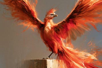 Iconica - Firebird Rebirth - unique 1/1 XXL (100 x 150 cm)