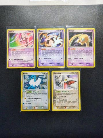 Pokémon - 5 Card - Deoxys Holo - 2x Deoxy Raro - ALtaria, Nieuw