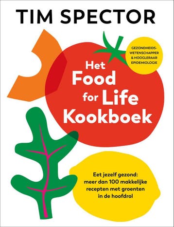Het food for life kookboek - Tim Spector 9789043938136, Verzenden, Zo goed als nieuw, Tim Spector