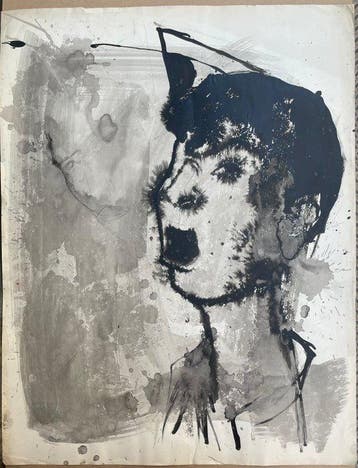 Yves Ganne (1931-2019) - Portrait (Vendu sans prix de, Antiek en Kunst