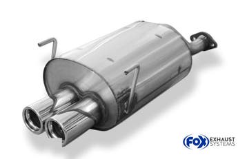 FOX Honda Civic IV einddemper - 2x76 type 13, Auto-onderdelen, Uitlaatsystemen, Verzenden, Nieuw