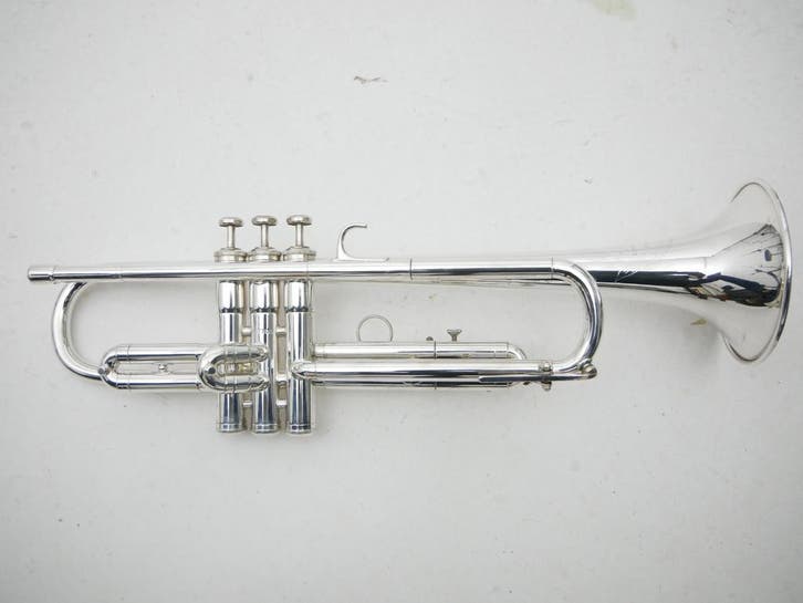Trompet Martin Committee Verzilverd uit 1947 als nieuw!, Muziek en Instrumenten, Blaasinstrumenten | Trompetten, Gebruikt, Ophalen of Verzenden