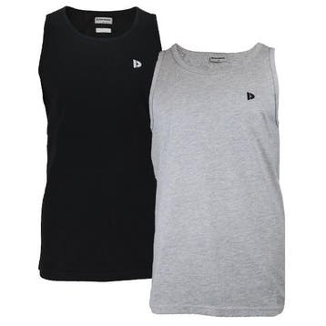Donnay Donnay Heren - 2-Pack - Singlet James - Zwart &, Kleding | Heren, Verzenden, Nieuw