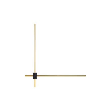 Wandlamp | COMO | 12W | 2x 60cm | Goud | IP20, Ophalen of Verzenden, Nieuw, Metaal