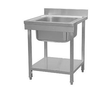 RVS Spoeltafel Klein met Schap 75x60cm HorecaTraders, Verzenden, Nieuw in verpakking