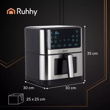 Ruhhy Airfryer XXL 8L – Olievrije Friteuse met 10 Program., Ophalen of Verzenden, Nieuw